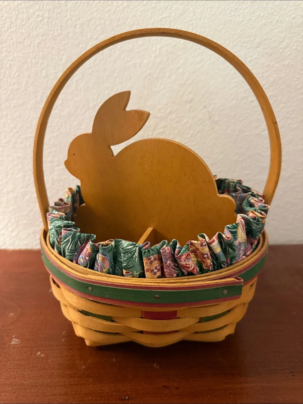 Longaberger Easter 1999 Basket with Removable Bunny